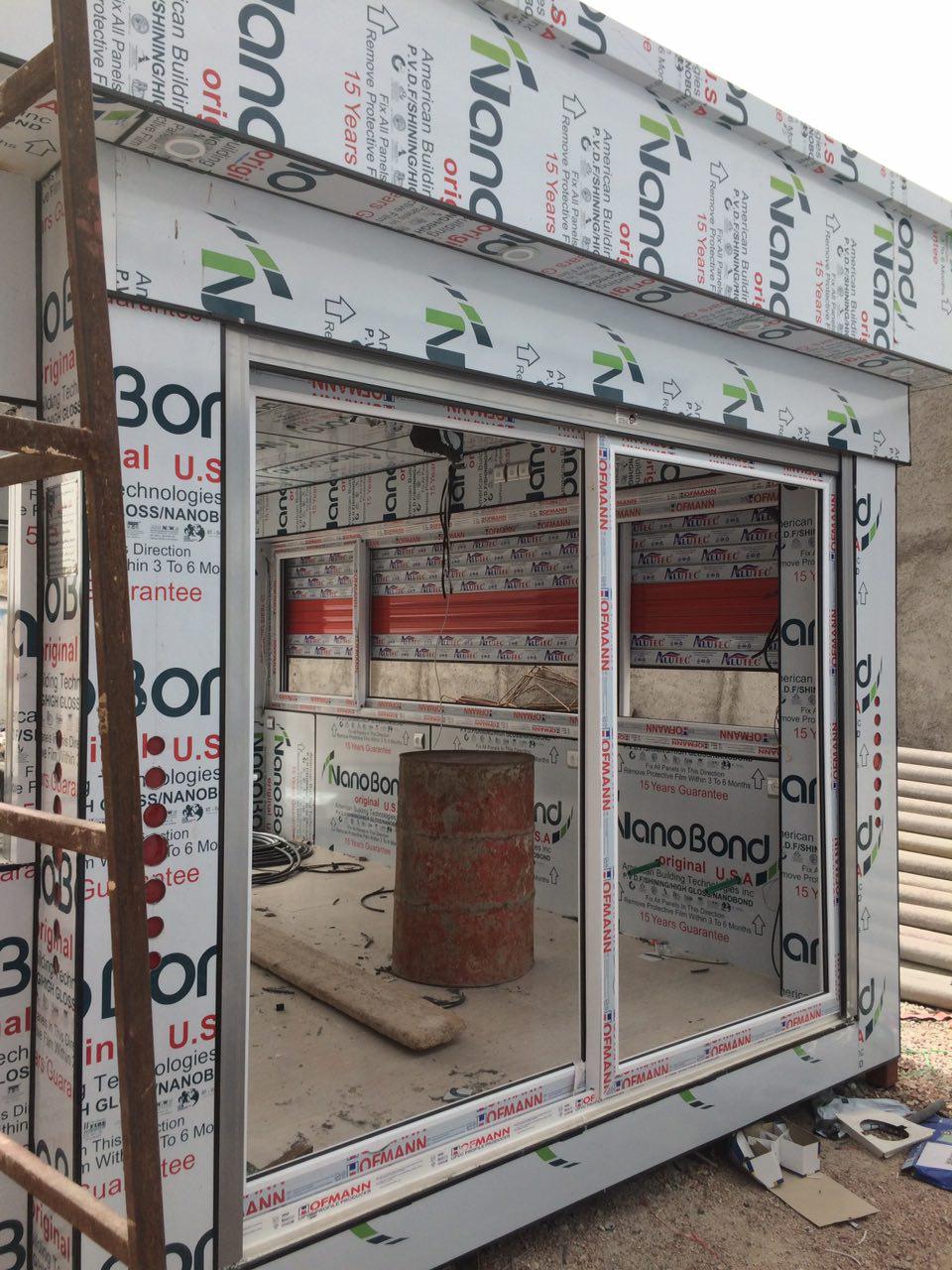 در حال ساخت کانکس فروشگاهی در استان بوشهر