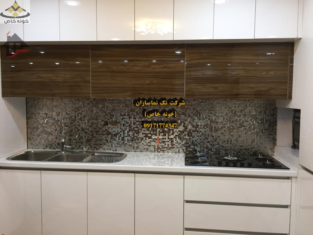 طراحی و اجرای بین کابینتی آشپزخانه در استان بوشهر